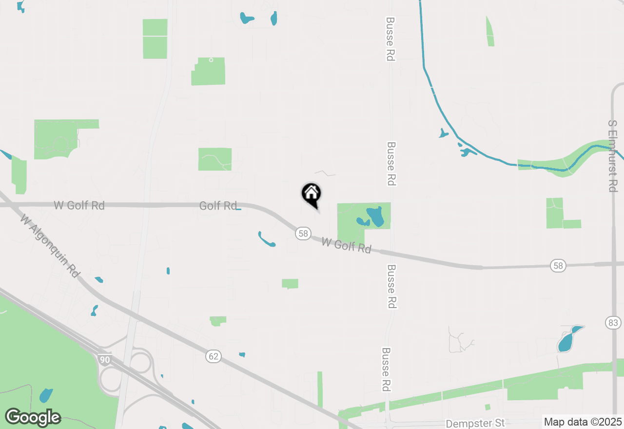 Map of 806 S Deborah Lane, Mount Prospect, IL 60056