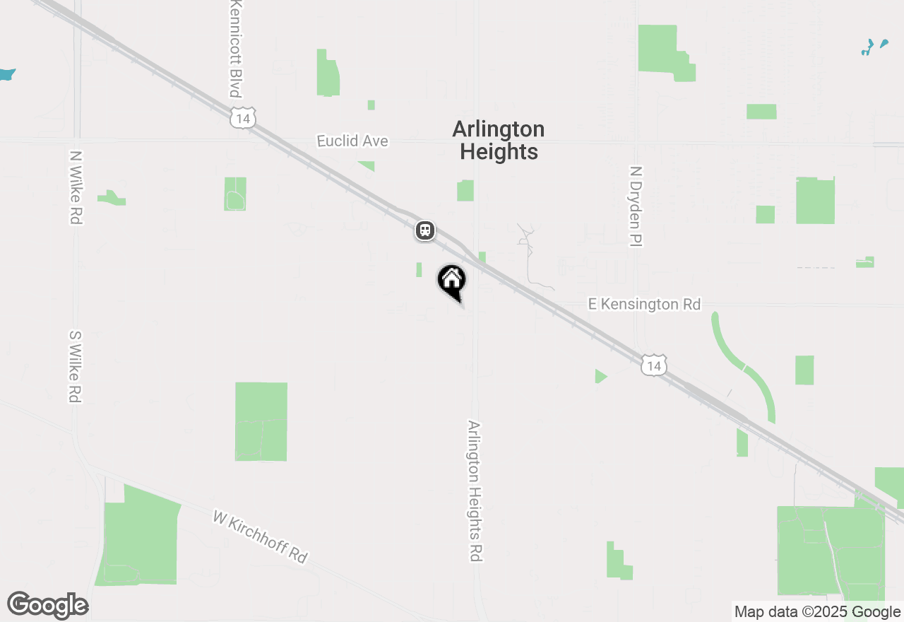 Map of 110 S Evergreen Avenue #3BS, Arlington Heights, IL 60005