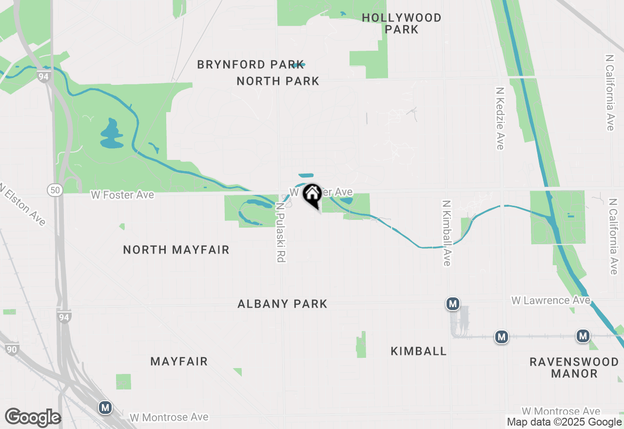 Map of 5107 N Springfield Avenue #B, Chicago, IL 60625