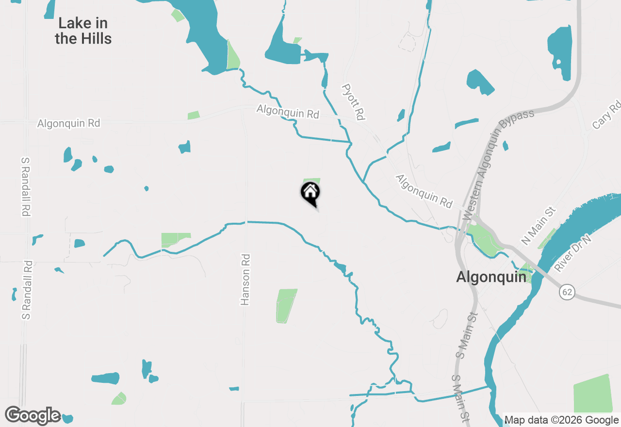 Map of 342 Country Lane, Algonquin, IL 60102