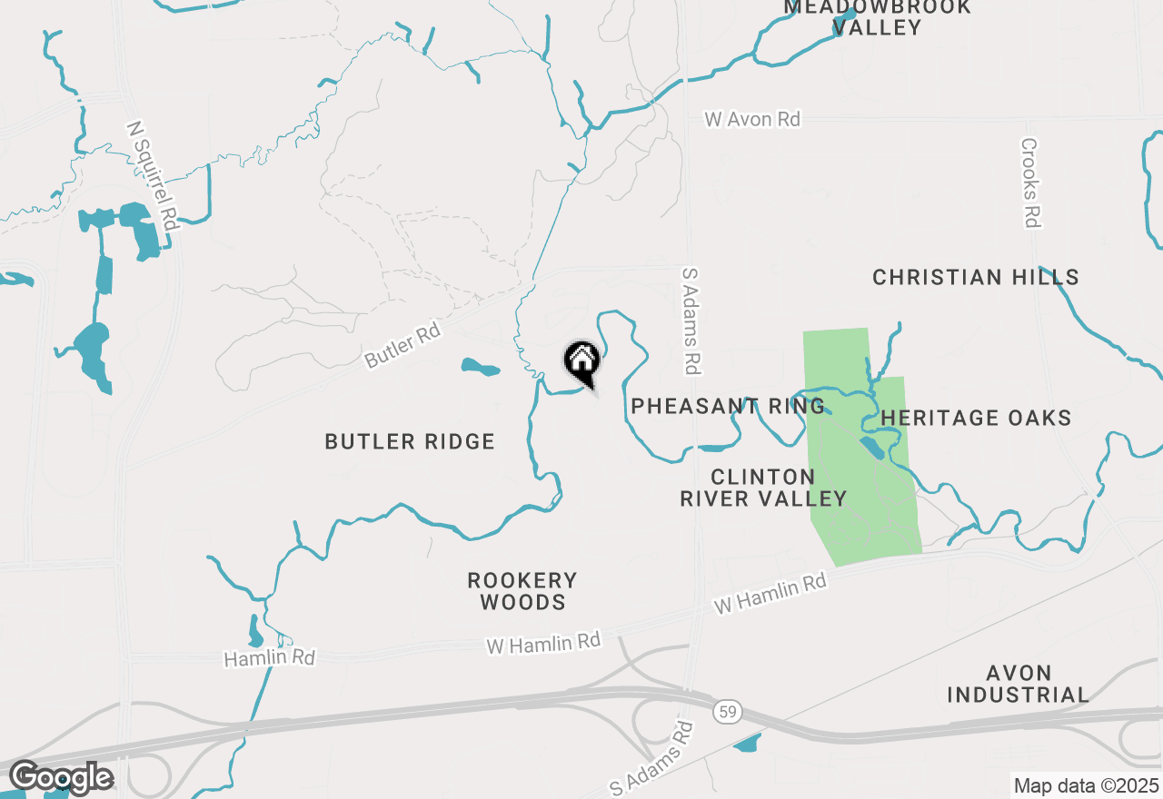 Map of 3160 Quail Ridge Circle, Rochester Hills, MI 48309