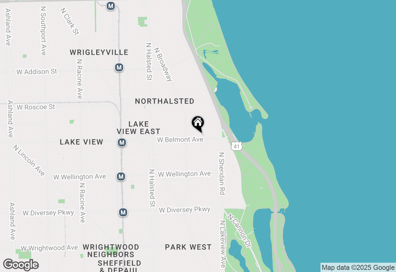 Map of 510 W Belmont Avenue #1806, Chicago, IL 60657