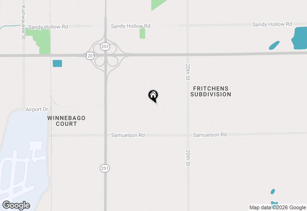 Map of 2683 Bluffside Drive, Rockford, IL 61109