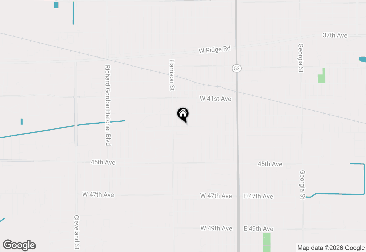 Map of 4265 Van Buren Street, Gary, IN 46408