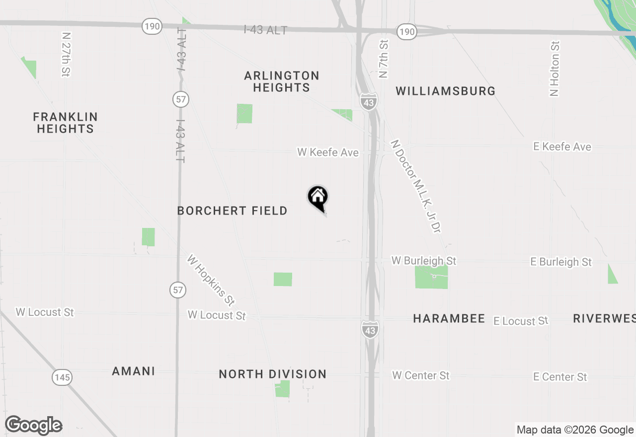 Map of 1107 W Ring St #1109, Milwaukee, WI 53206