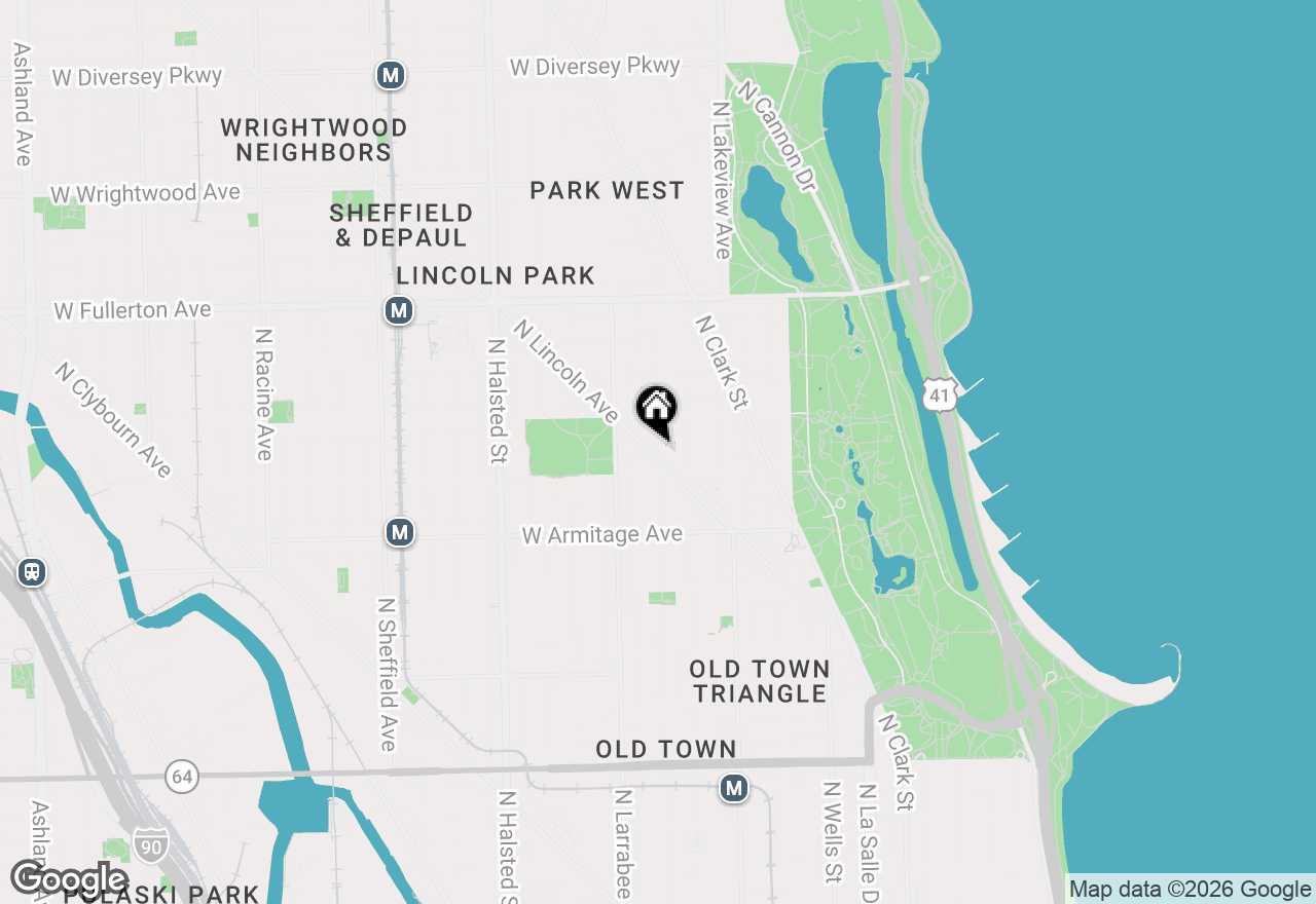 Map of 2121 N Lincoln Avenue #2121, Chicago, IL 60614
