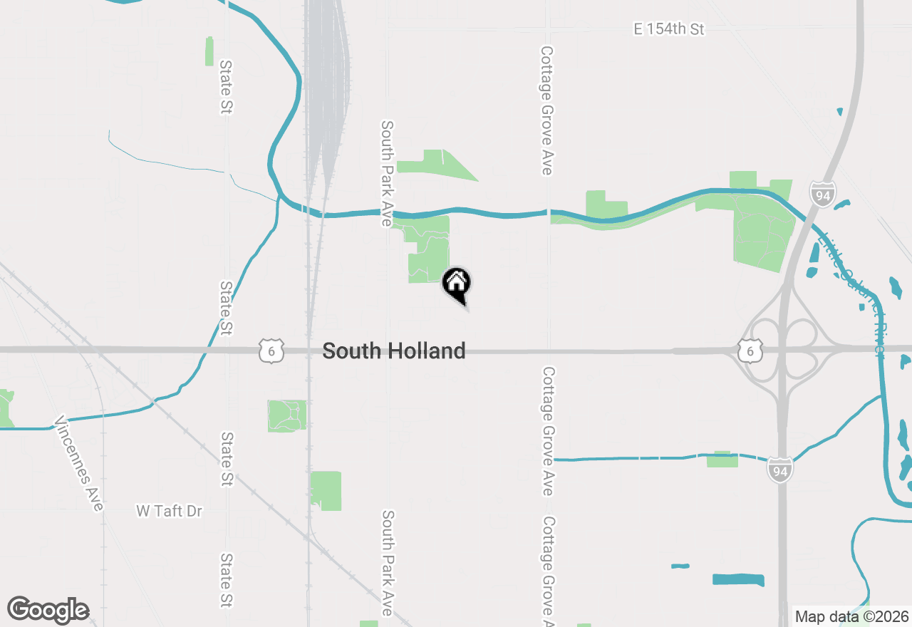 Map of 537 E 161st Place, South Holland, IL 60473