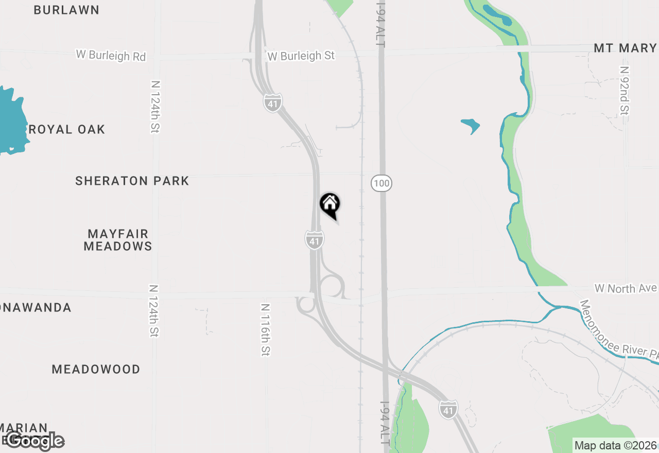 Map of 2504 N 112th St, Wauwatosa, WI 53226
