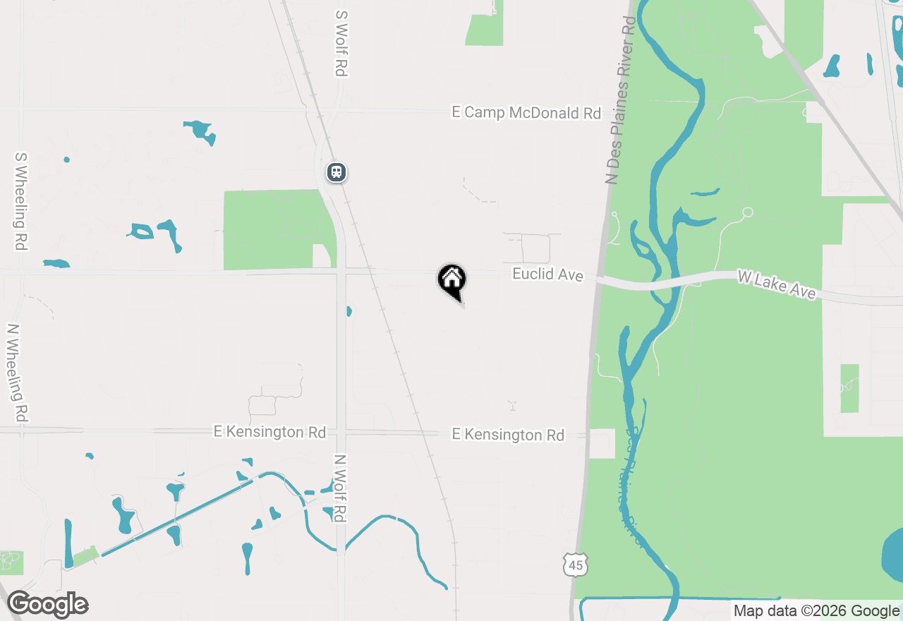 Map of 1811 Azalea Lane, Mount Prospect, IL 60056