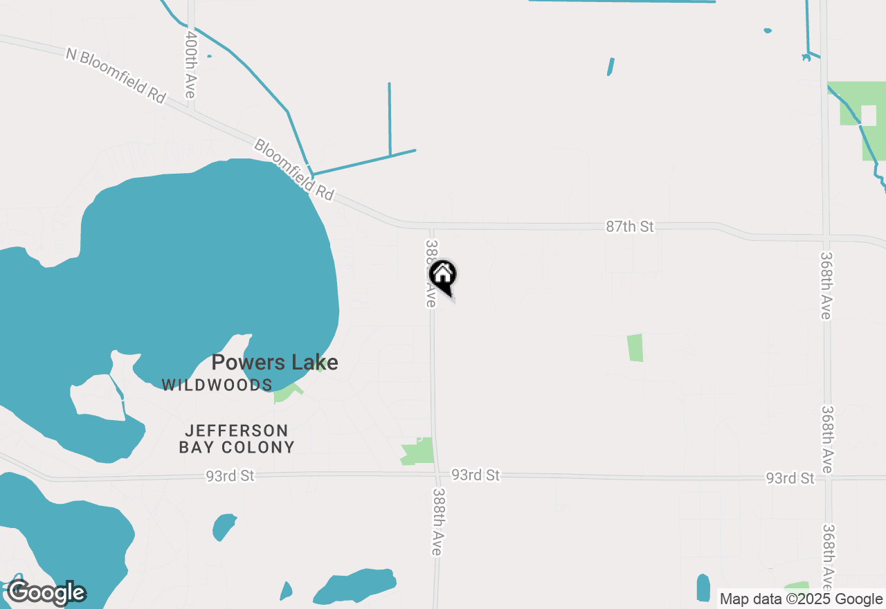 Map of 8845 388th Ave, Burlington, WI 53105