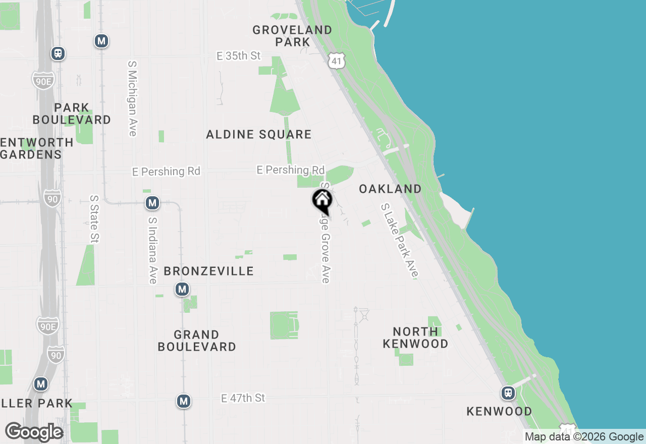 Map of 765 E 41st Street #1A, Chicago, IL 60653