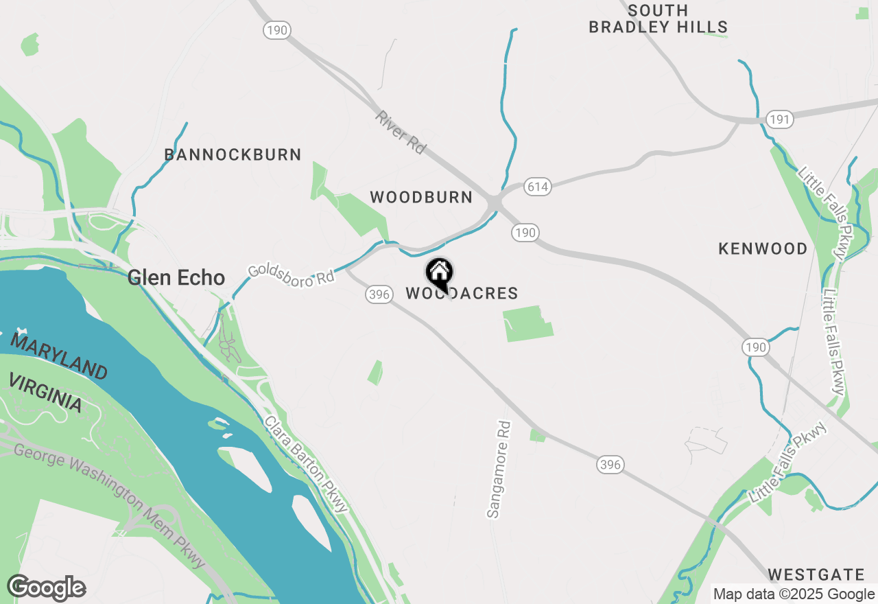 Map of 5903 Ramsgate Road, Bethesda, MD 20816