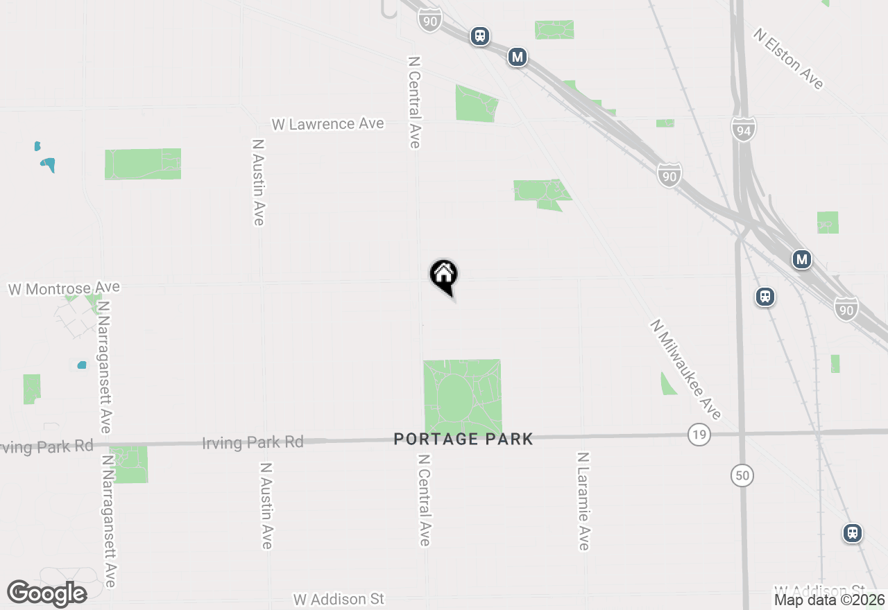 Map of 5523 W Pensacola Avenue, Chicago, IL 60641