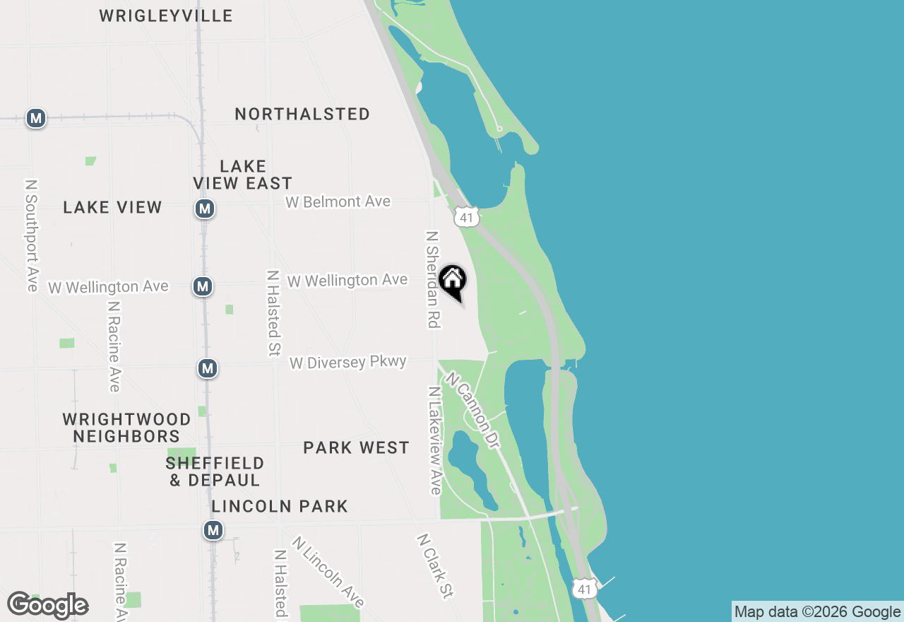 Map of 2920 N Commonwealth Avenue #12A, Chicago, IL 60657