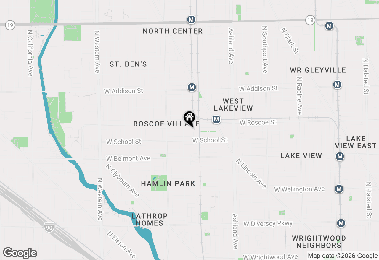 Map of 1828 W Henderson Street #1, Chicago, IL 60657