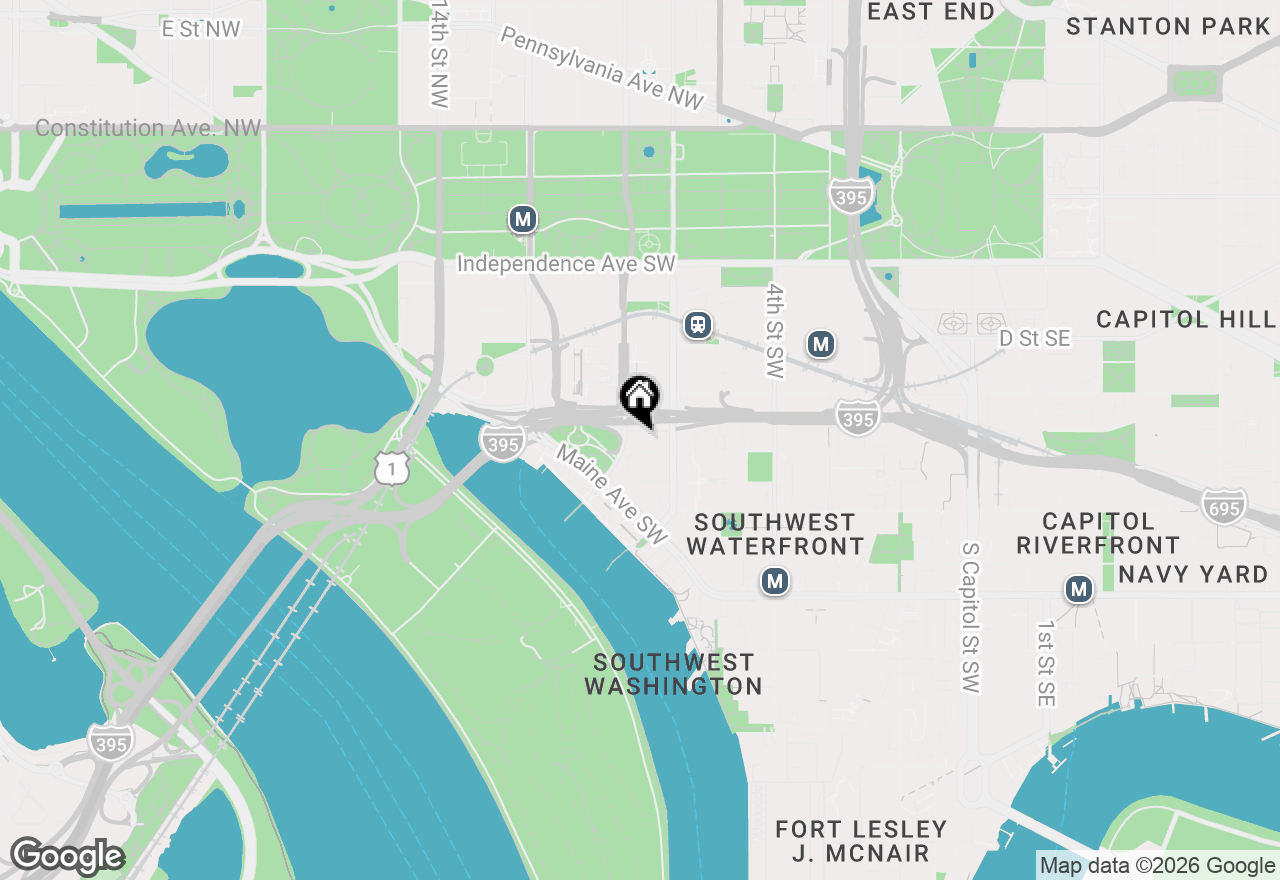 Map of 814 Capitol Square Place Sw, Washington, DC 20024