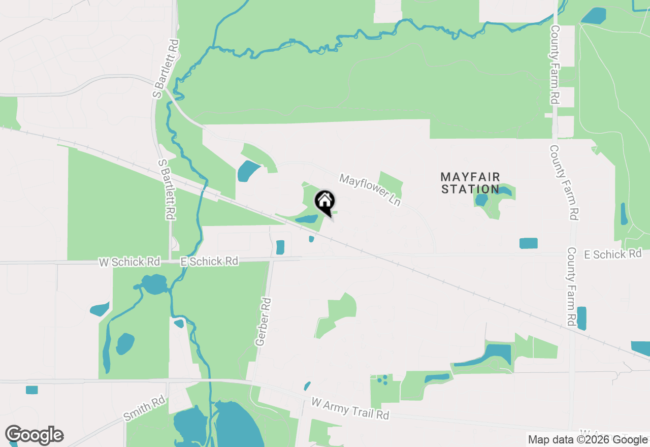 Map of 1432 Brahms Court, Bartlett, IL 60103