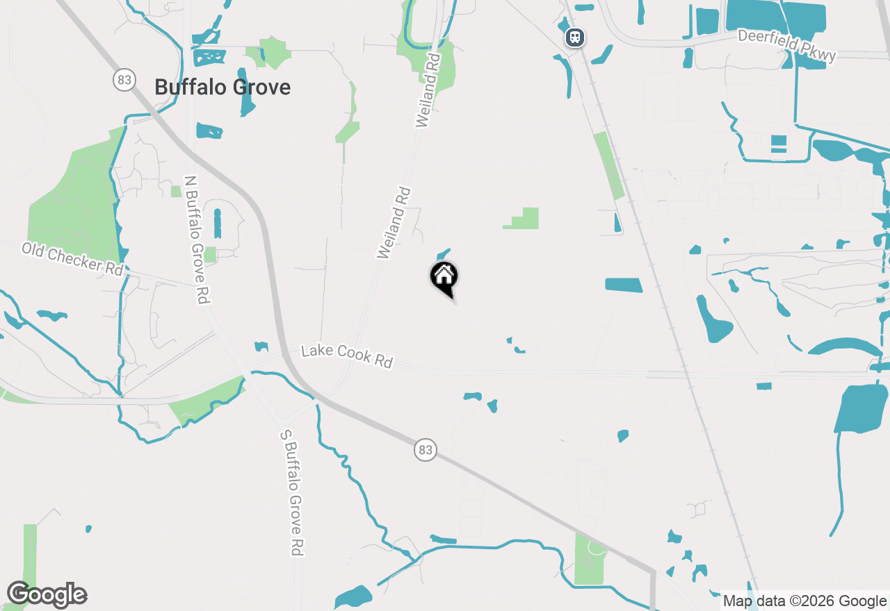 Map of 409 Chicory Lane, Buffalo Grove, IL 60089