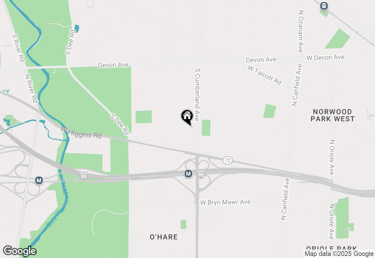 Map of 1704 S Clifton Avenue, Park Ridge, IL 60068