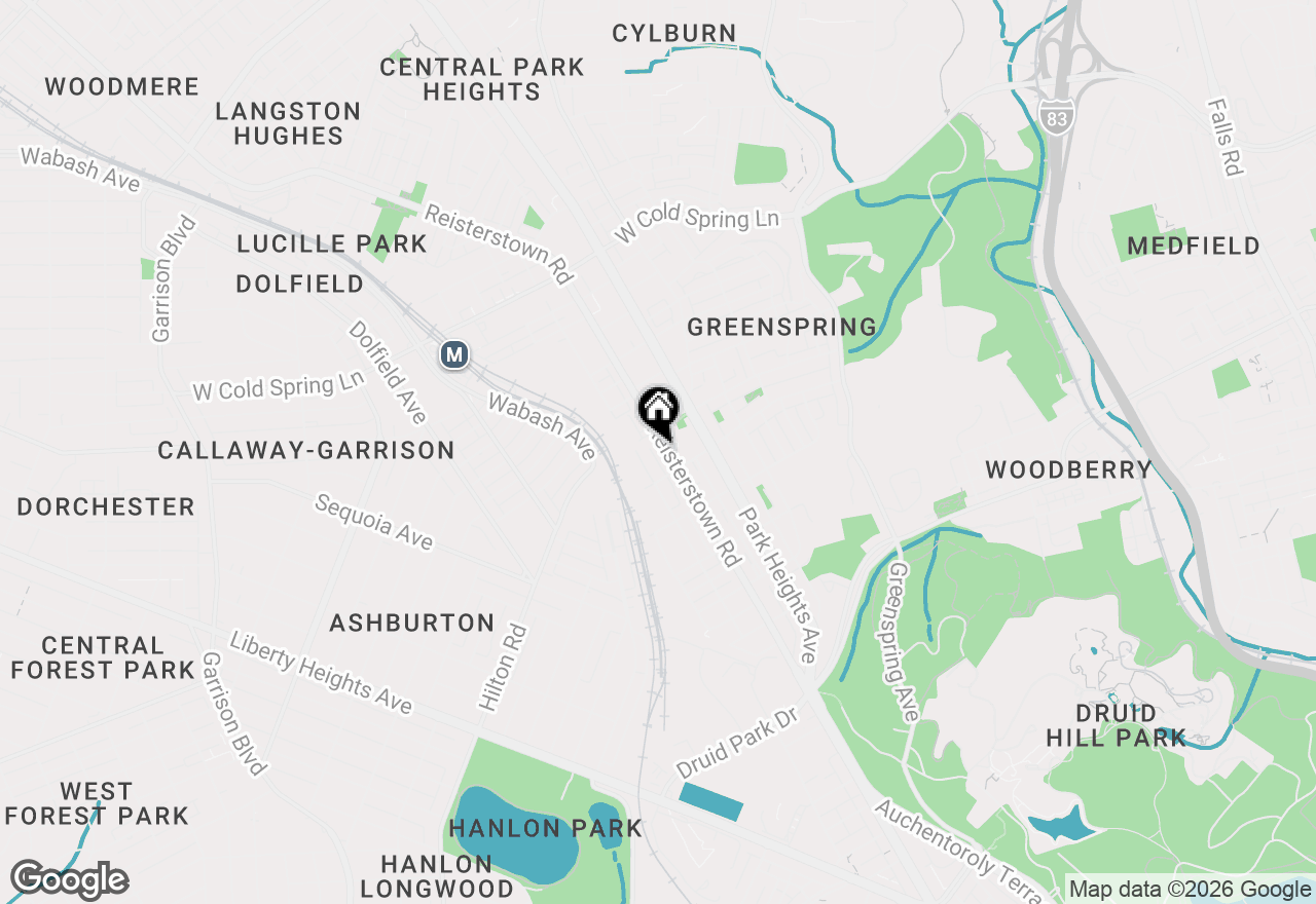 Map of 3924 Reisterstown Road, Baltimore, MD 21215