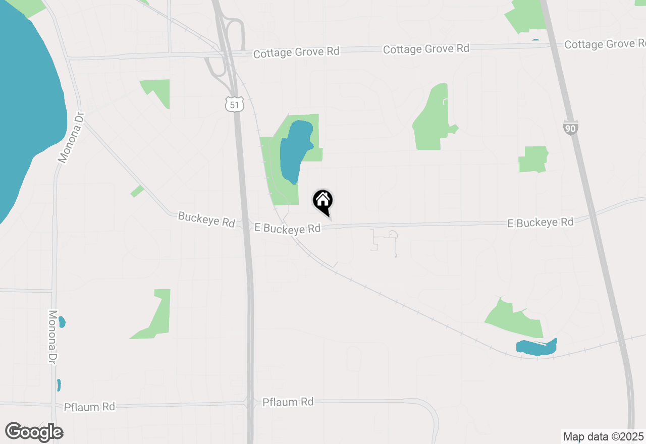 Map of 4602 E Buckeye Road, Madison, WI 53716