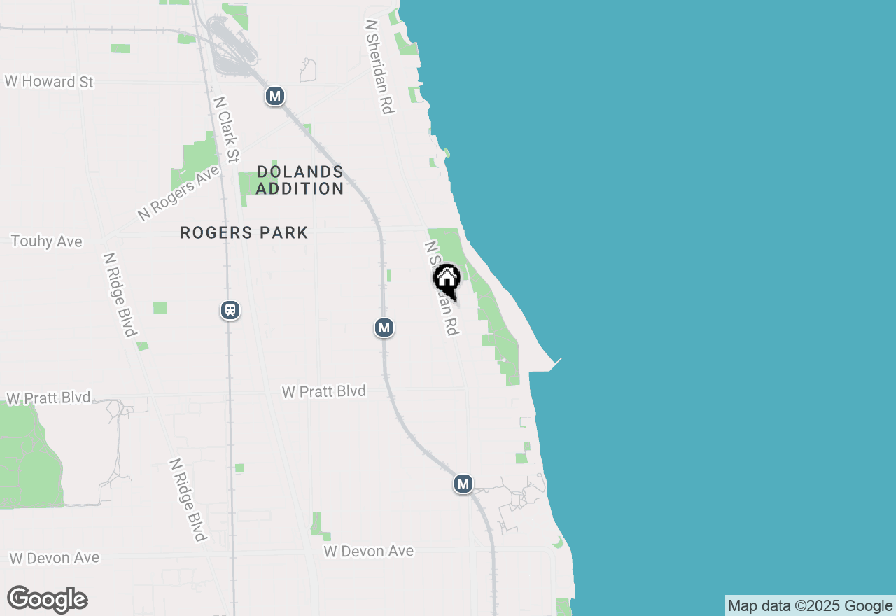 Map of 7023.5 N Sheridan Road #1N, Chicago, IL 60626