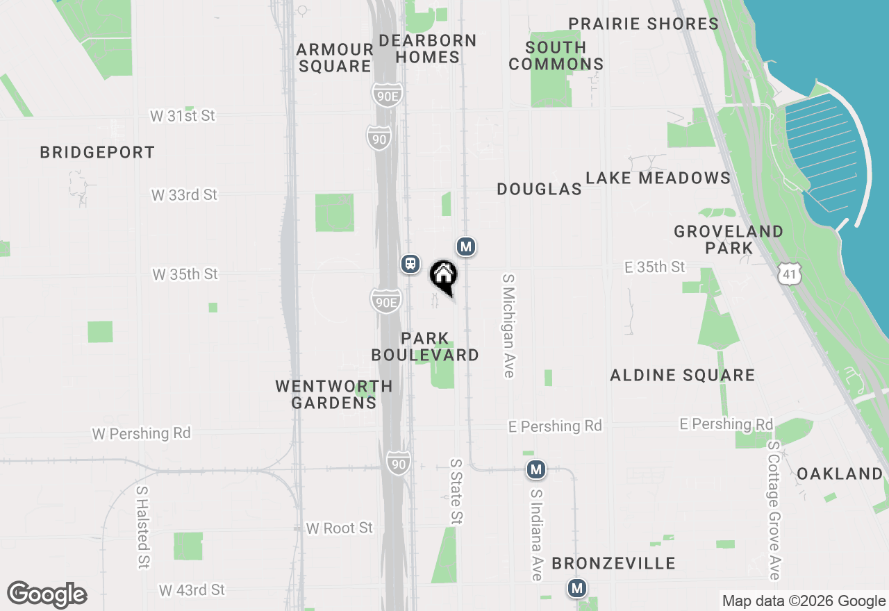 Map of 16 W 36th Street #3, Chicago, IL 60609