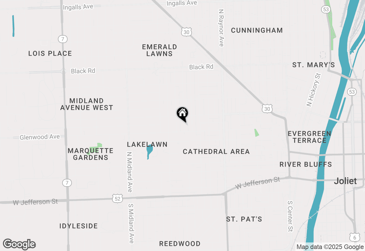 Map of 409 Cornelia Street, Joliet, IL 60435