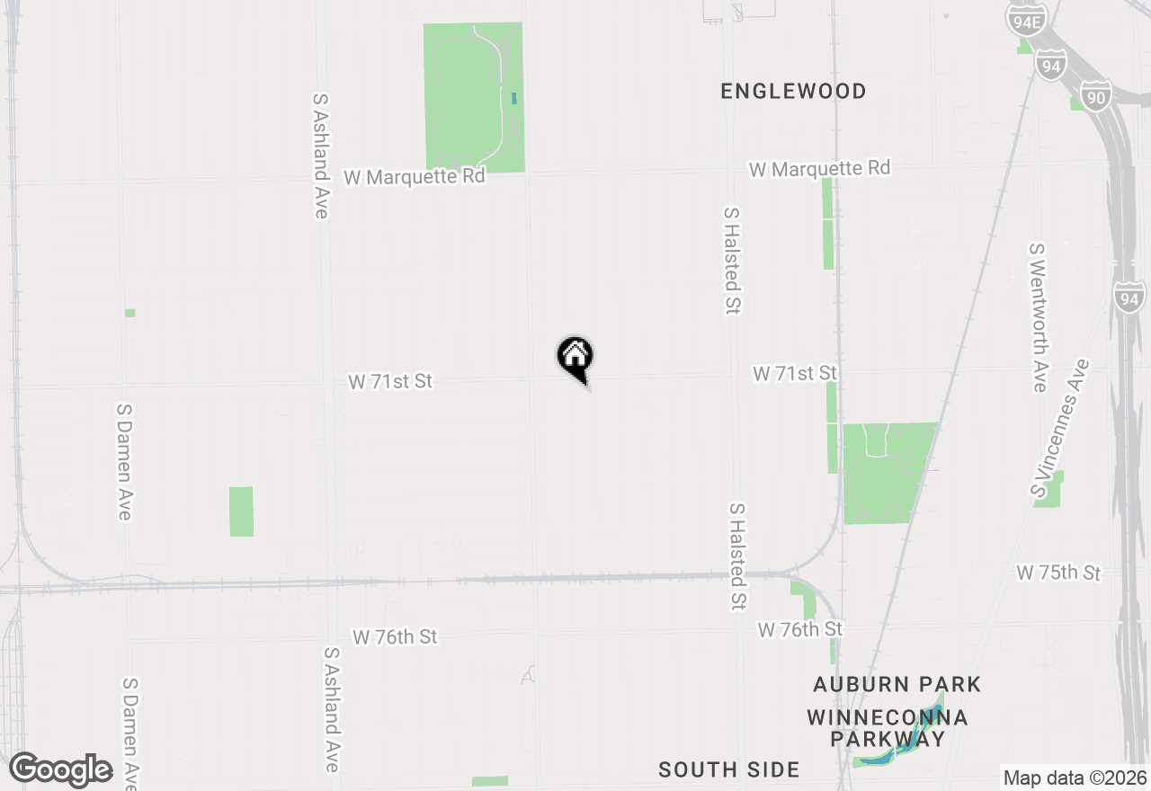 Map of 7118 S Aberdeen Street, Chicago, IL 60621