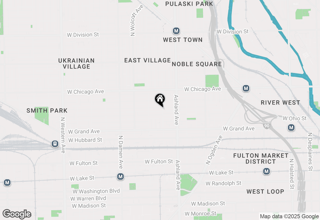 Map of 1710 W Erie Street #201, Chicago, IL 60622