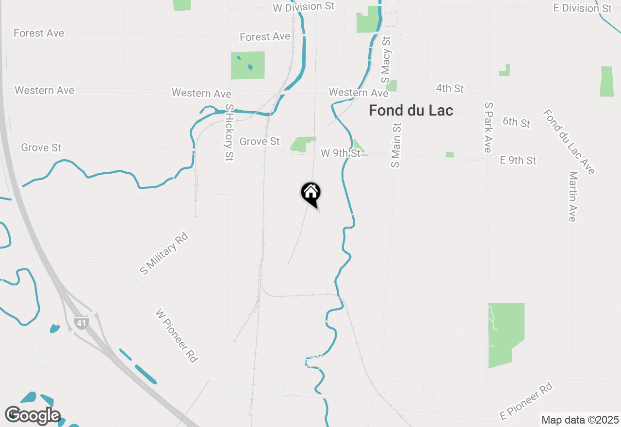 Map of 490 Morris St, Fond Du Lac, WI 54935