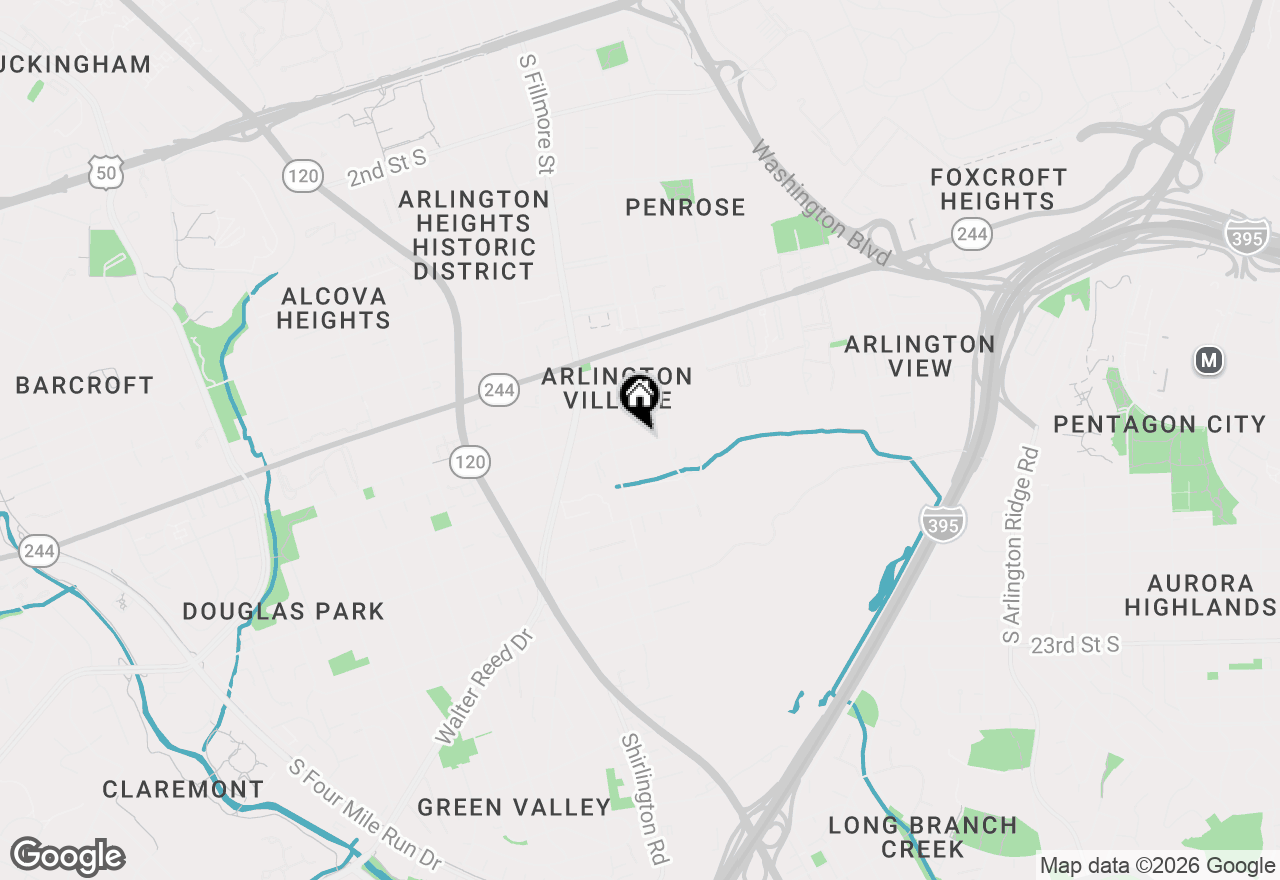 Map of 2611 13th Road S, Arlington, VA 22204