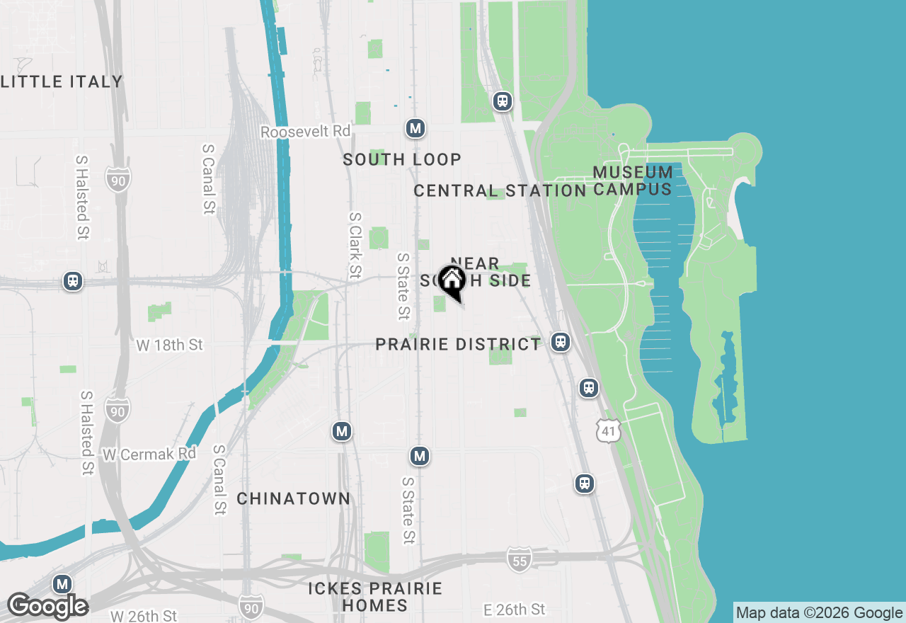 Map of 1620 S Michigan Avenue #722, Chicago, IL 60616