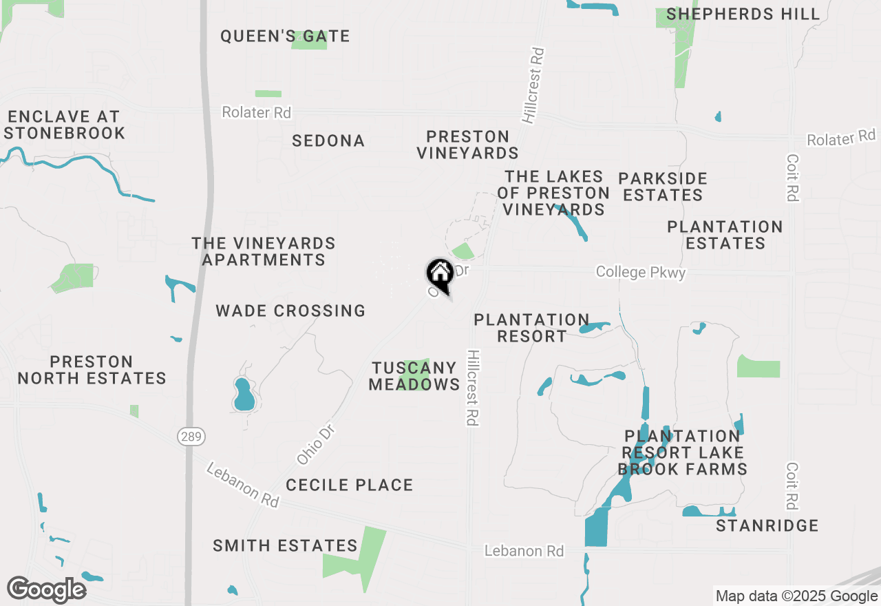 Map of 6120 Rilla Street, Frisco, TX 75035