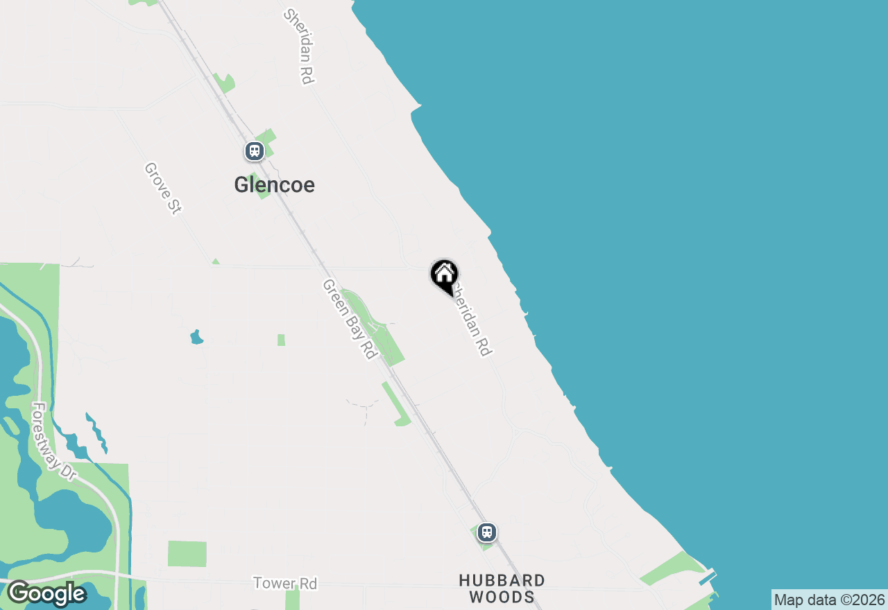 Map of 165 Lapier Street, Glencoe, IL 60022