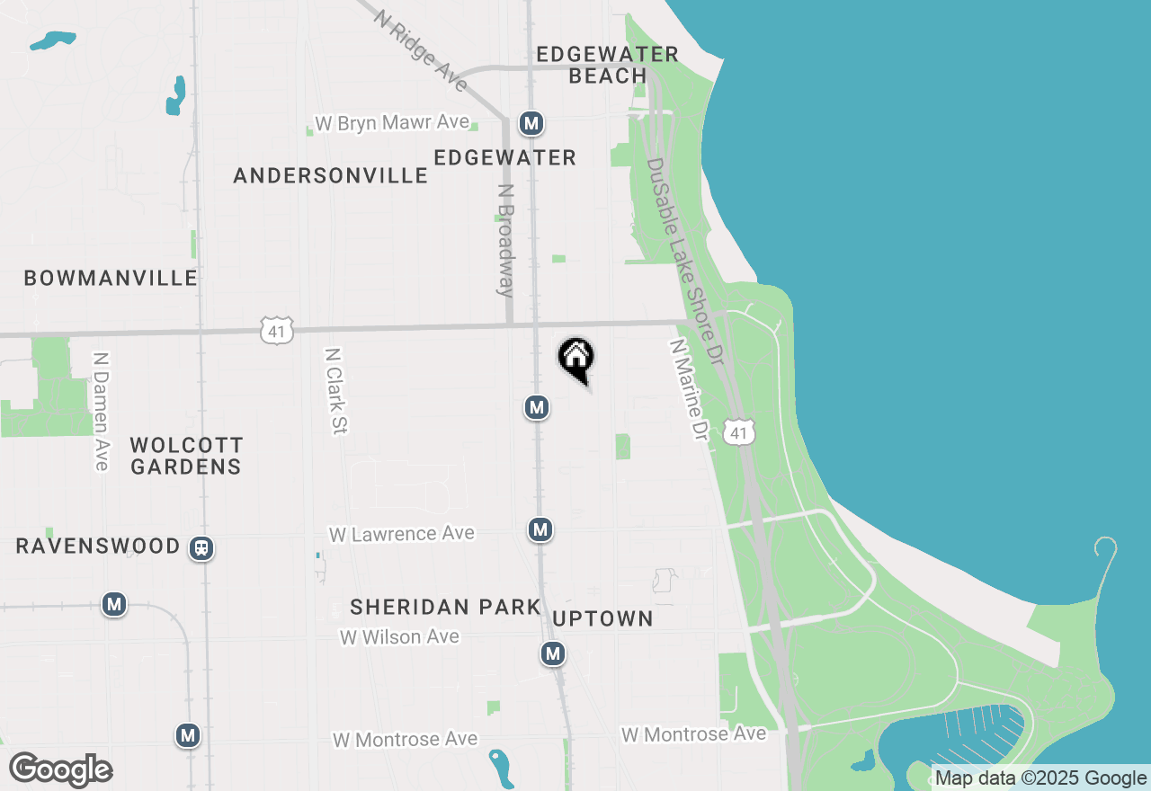 Map of 5018 N Kenmore Avenue #1N, Chicago, IL 60640