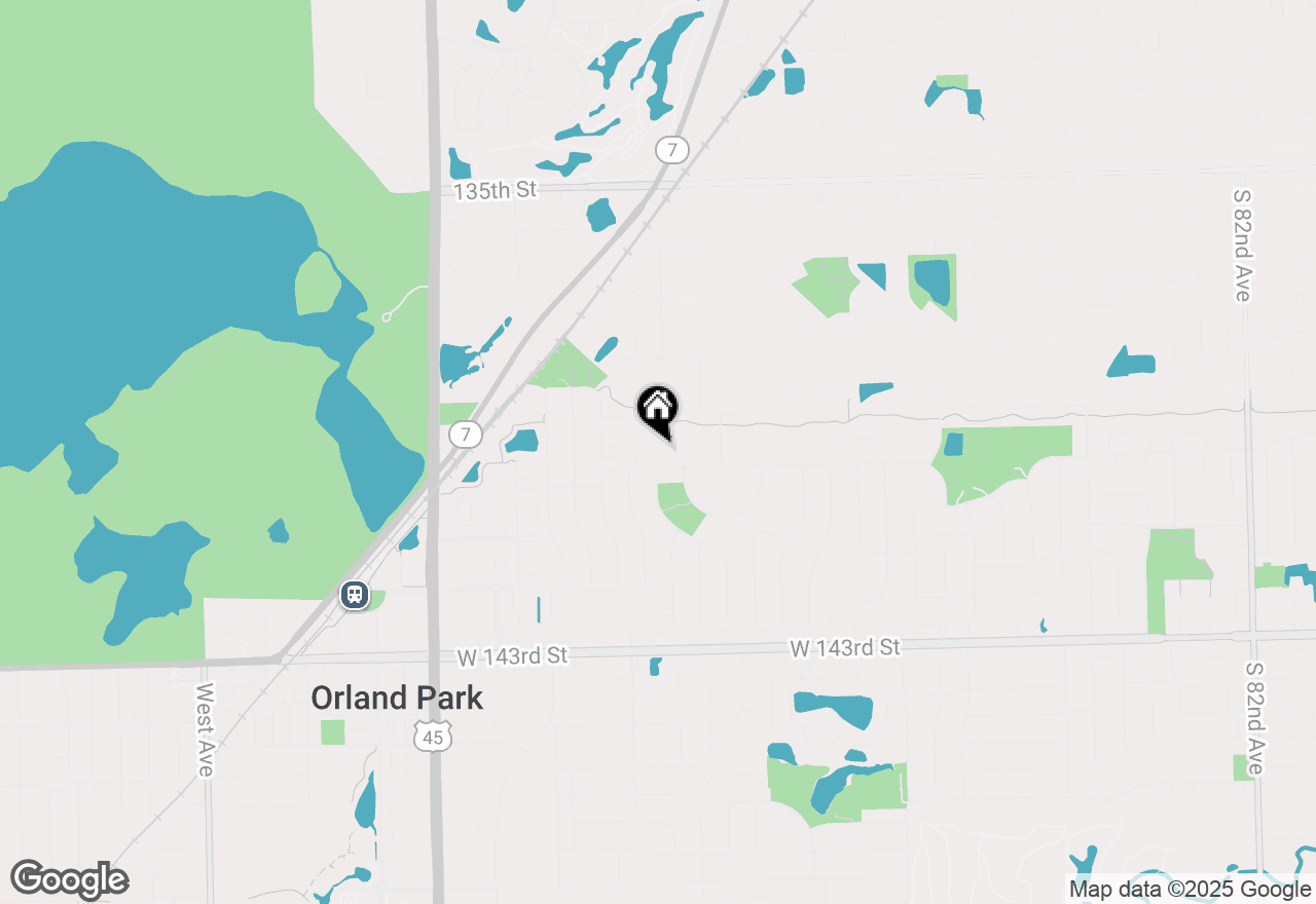 Map of 9146 W 140th Street #3NE, Orland Park, IL 60462