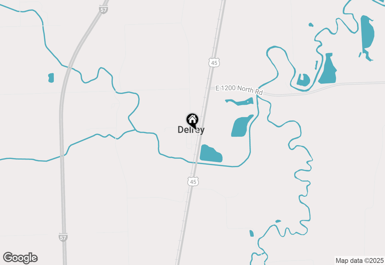 Map of 1188 N 550 East Road, Thawville, IL 60968