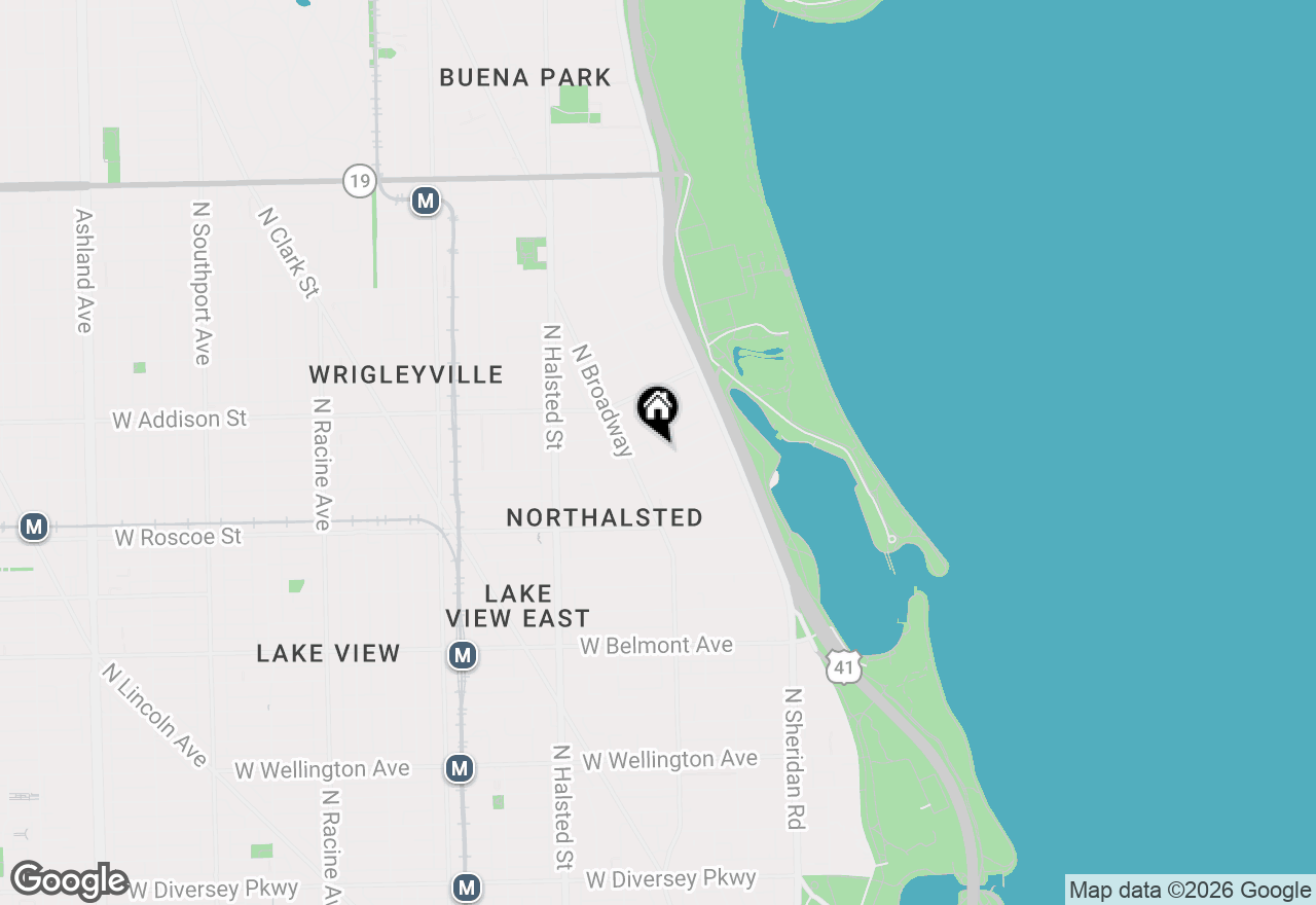 Map of 606 W Cornelia Avenue #481, Chicago, IL 60657