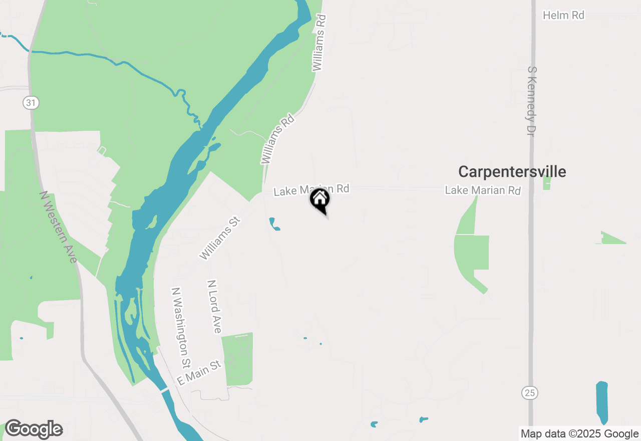 Map of 1344 Brookdale Drive, Carpentersville, IL 60110