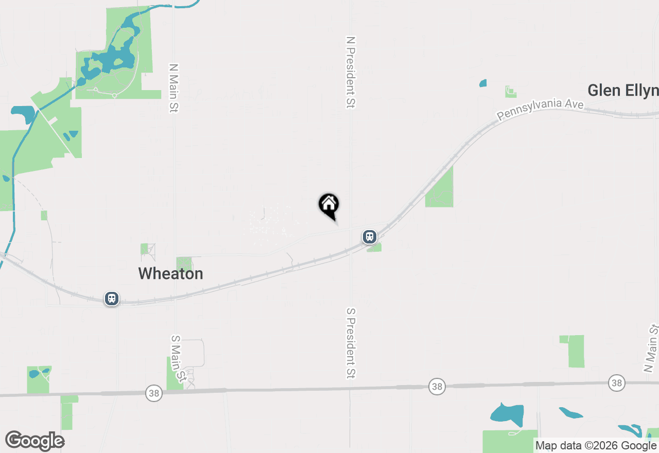 Map of 863 College Avenue, Wheaton, IL 60187