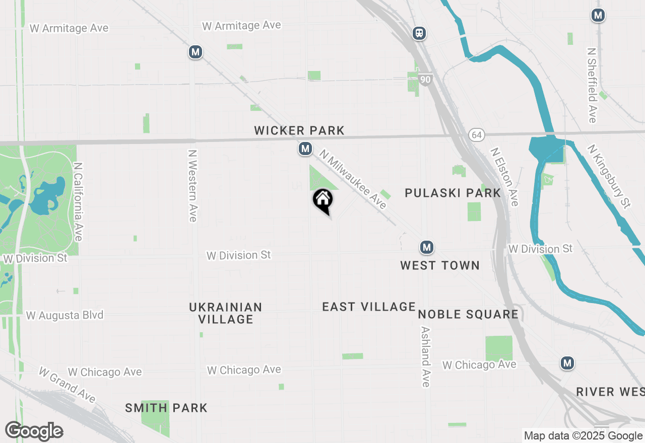 Map of 1932 W Potomac Avenue, Chicago, IL 60622