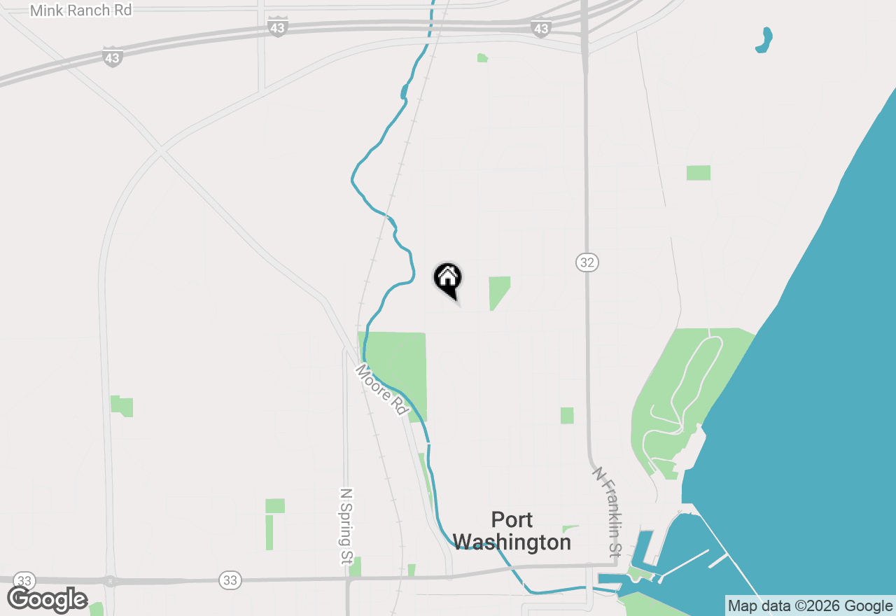 Map of 526 W Jefferson St, Port Washington, WI 53074