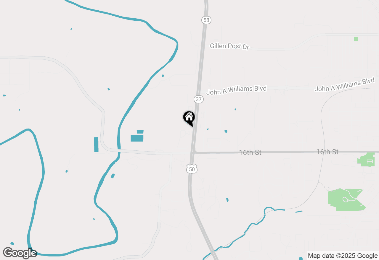 Map of 1414 Bundy Lane, Bedford, IN 47421