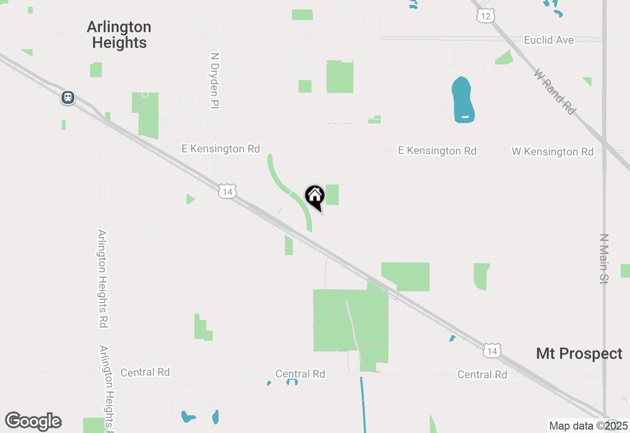 Map of 419 S Windsor Drive, Arlington Heights, IL 60004