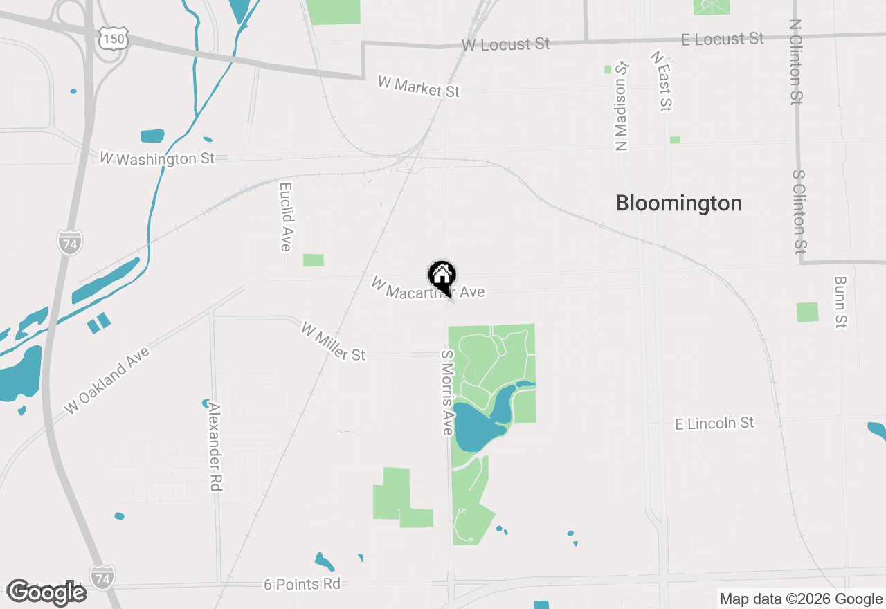 Map of 807 S Morris Avenue, Bloomington, IL 61701