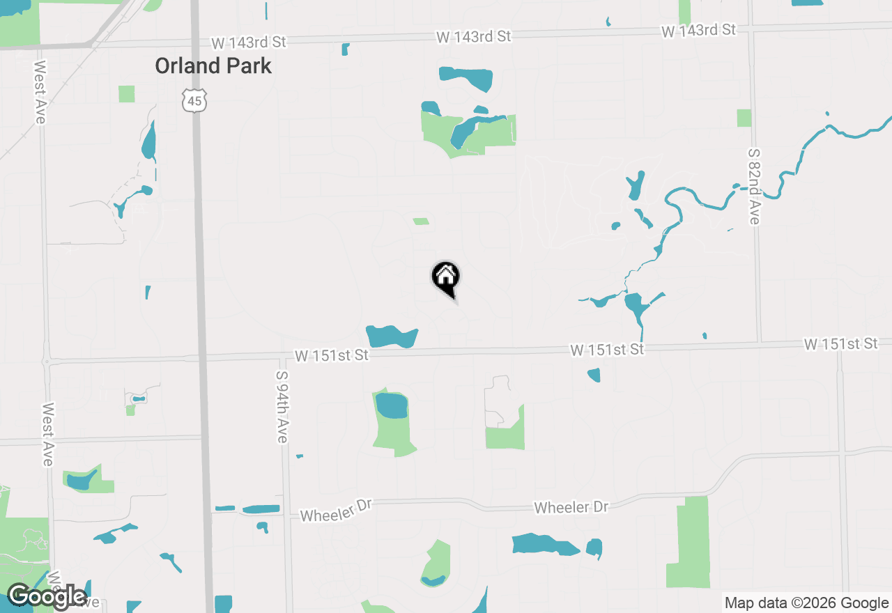 Map of 8966 Dublin Street, Orland Park, IL 60462