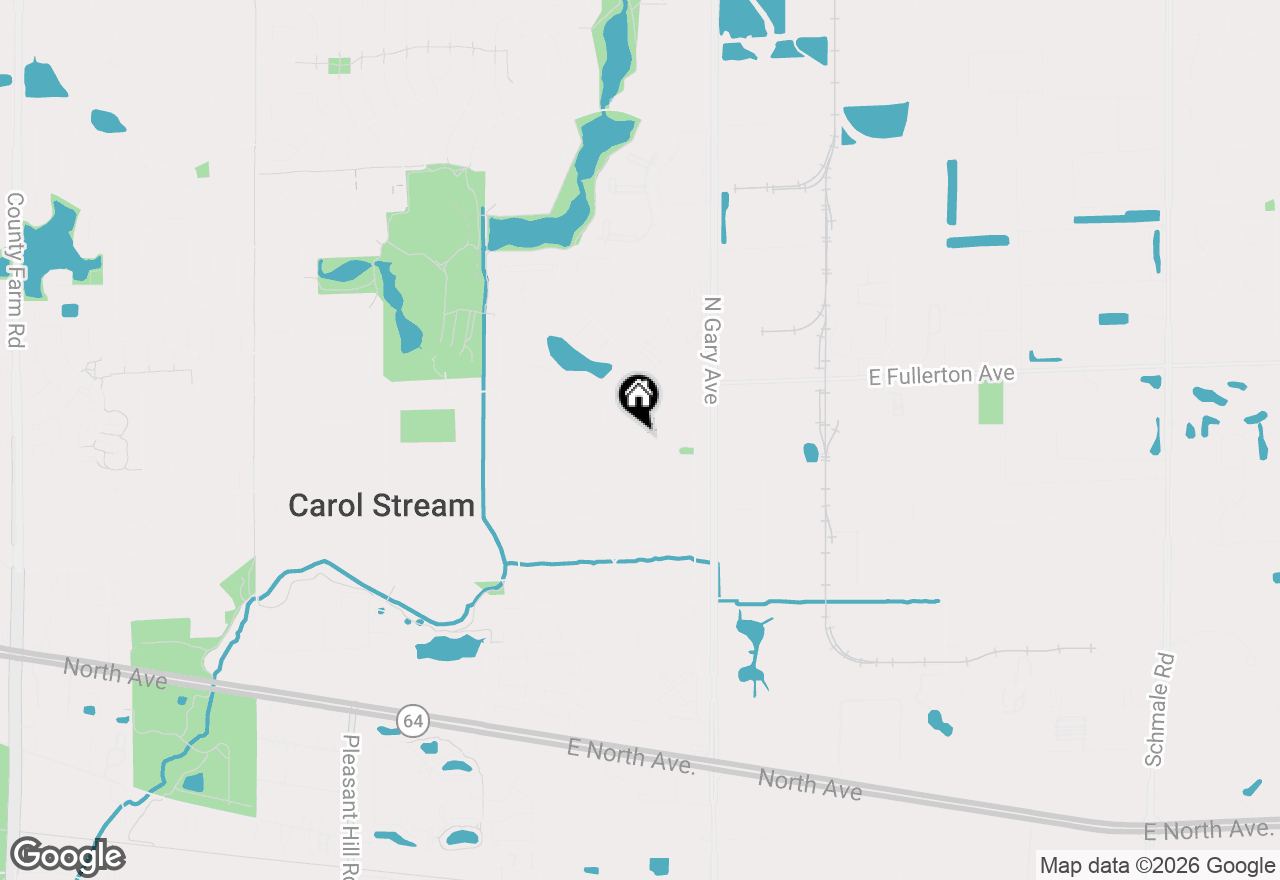 Map of 450 Heather Lane, Carol Stream, IL 60188