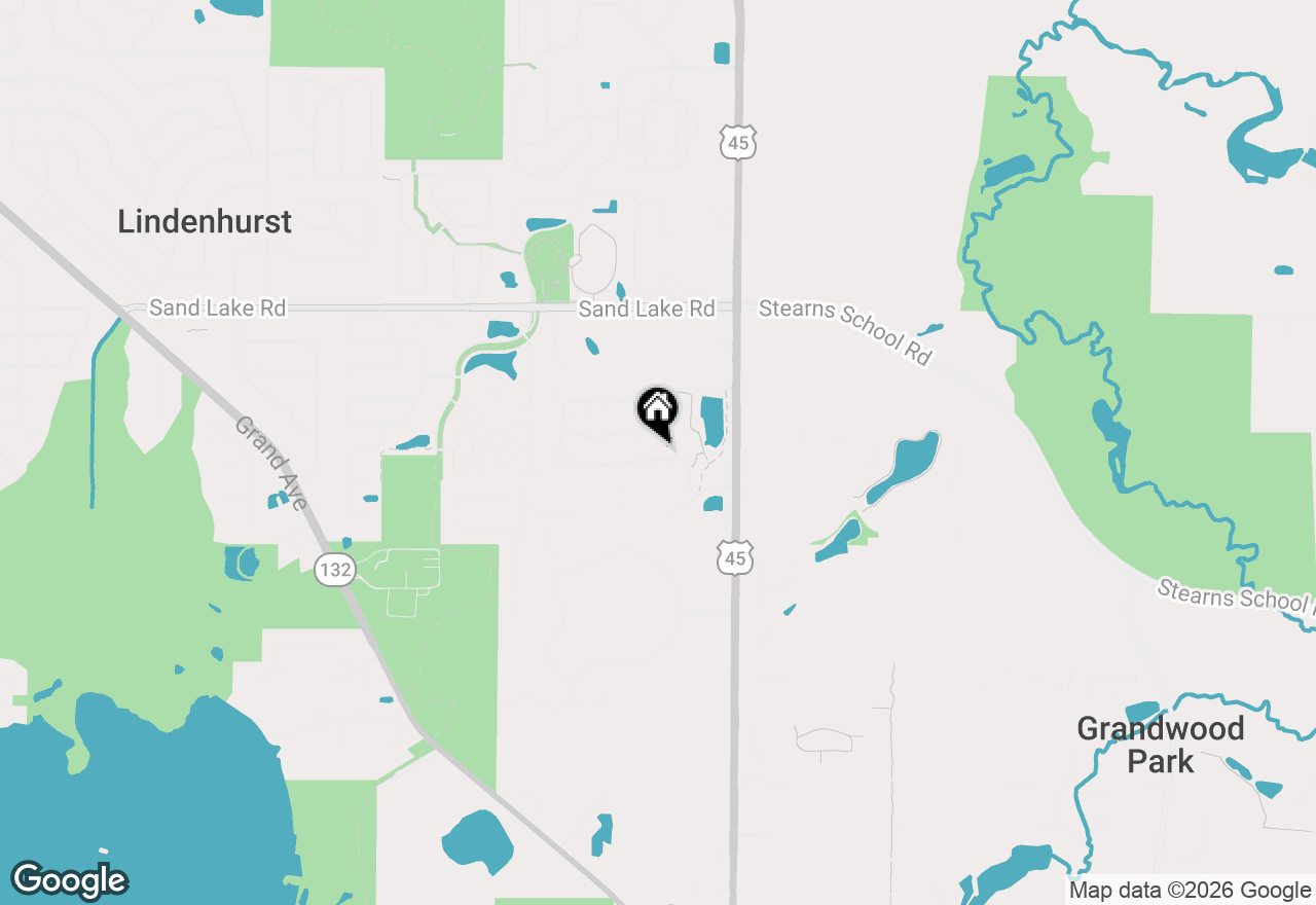 Map of 3175 Falling Waters Lane, Lindenhurst, IL 60046