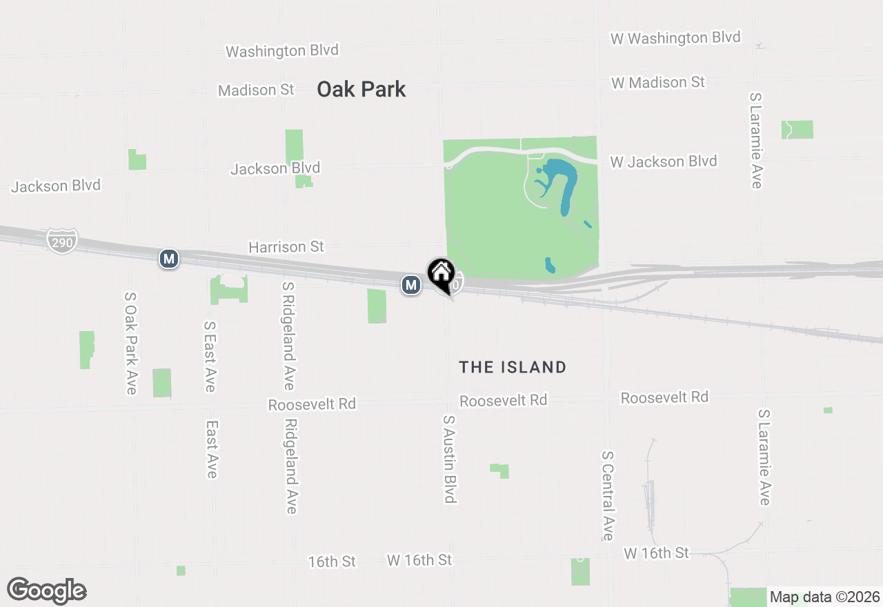 Map of 810 S Austin Avenue, Oak Park, IL 60302